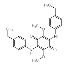 2,5-bis[(4-ethylphenyl)amino]-3,6-dimethoxy-cyclohexa-2,5-diene-1,4-dione Structure