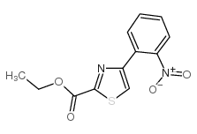 4-(2-硝基苯基)噻唑-2-甲酸乙酯结构式