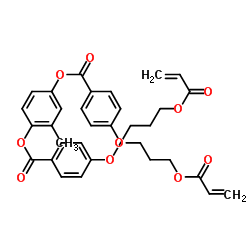 2-甲基-1,4-亚苯基双(4-(3-(丙烯酰基氧基)丙氧基)苯酸酯结构式
