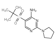 5-(叔丁基磺酰基)-2-四氢-1H-吡唑-1-基嘧啶-4-胺结构式