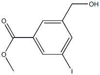 3-Hydroxymethyl-5-iodo-benzoic acid methyl ester Structure
