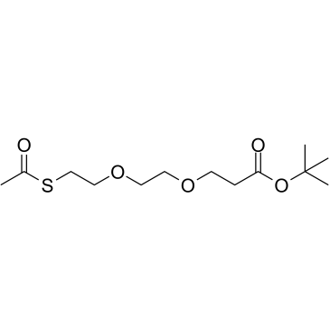 S-Acetyl-peg2-t-butyl ester Structure