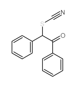 1,2-diphenyl-2-thiocyanato-ethanone结构式