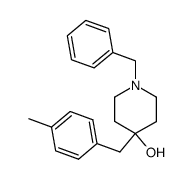 1-benzyl-4-hydroxy-4-(4-methylbenzyl)piperidine结构式
