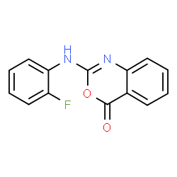 2-(2-FLUOROANILINO)-4H-3,1-BENZOXAZIN-4-ONE Structure