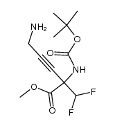 methyl 5-amino-2-((tert-butoxycarbonyl)amino)-2-(difluoromethyl)pent-3-ynoate Structure