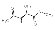 (2S)-2-(乙酰氨基)-N-甲基丙酰胺结构式