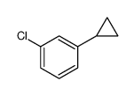 BENZENE, 1-CHLORO-3-CYCLOPROPYL- Structure