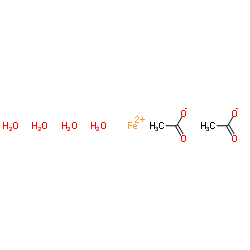 四水醋酸铁(Ⅱ)结构式