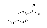 1-(Dichlorophosphino)-4-methoxybenzene结构式