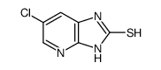6-氯-1H-咪唑并[4,5-b]吡啶-2(3H)-硫酮结构式