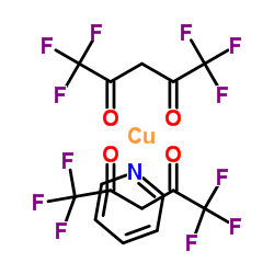 copper; 1,1,1,5,5,5-hexafluoropentane-2,4-dione; pyridine结构式