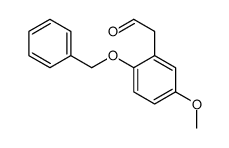 2-(5-methoxy-2-phenylmethoxyphenyl)acetaldehyde Structure