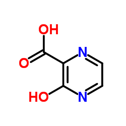 3-羟基-2-吡嗪甲酸结构式