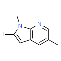 2-Iodo-1,5-dimethyl-1H-pyrrolo[2,3-b]pyridine Structure