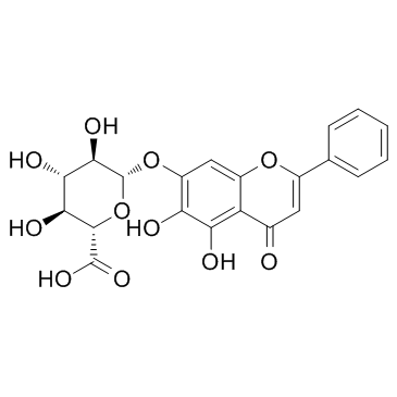 黄芩苷结构式
