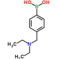 4-[(二乙氨基)甲基]苯硼酸结构式