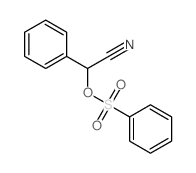 Benzeneacetonitrile,a-[(phenylsulfonyl)oxy]- Structure