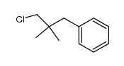 1-chloro-2,2-dimethyl-3-phenylpropane结构式