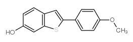 2-(4-甲氧基苯基)苯并噻吩-6-醇结构式