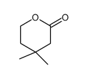 4,4-dimethyloxan-2-one结构式
