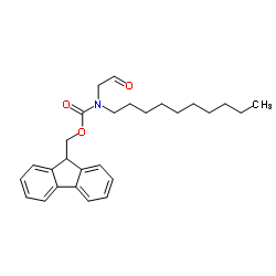 癸基(2-氧代乙基)氨基甲酸 9H-芴-9-甲基酯结构式