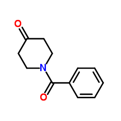1-苯酰基-4-哌啶酮结构式