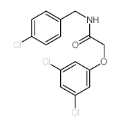 Acetamide,N-[(4-chlorophenyl)methyl]-2-(3,5-dichlorophenoxy)-结构式