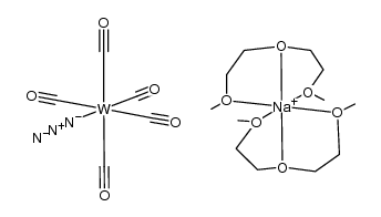 [Na(diethylene glycol dimethyl ether)2][W(CO)5(azide)] Structure