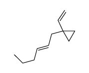 1-ethenyl-1-[(E)-hex-2-enyl]cyclopropane结构式