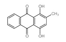 9,10-Anthracenedione,1,4-dihydroxy-2-methyl- structure