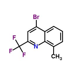 4-溴-8-甲基-2-(三氟甲基)喹啉结构式