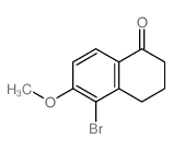 5-溴-6-甲氧基-1-四氢萘酮结构式