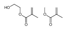2-甲基-2-丙烯酸2-羟乙酯与2-甲基-2-丙烯酸甲酯的聚合物结构式