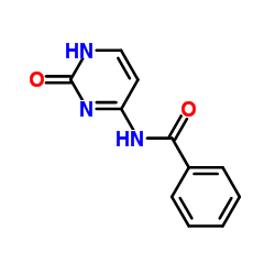 N4-苯甲酰胞嘧啶结构式