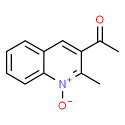 3-Acetyl-2-methylquinoline 1-oxide Structure