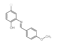 Phenol,4-chloro-2-[[(4-methoxyphenyl)methylene]amino]- picture