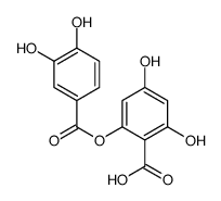 2-(3,4-dihydroxybenzoyloxy)-4,6-dihydroxybenzoic acid结构式