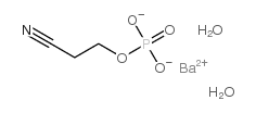 2-cyanoethyl phosphate barium salt dihydrate Structure
