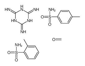 formaldehyde,2-methylbenzenesulfonamide,4-methylbenzenesulfonamide,1,3,5-triazine-2,4,6-triamine Structure