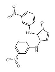 2-Cyclopenten-1-one,4,5-bis[(3-nitrophenyl)amino]- Structure