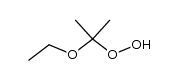 2-ethoxyprop-2-yl hydroperoxide结构式