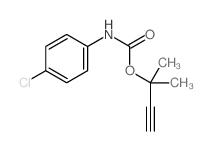 2-methylbut-3-yn-2-yl N-(4-chlorophenyl)carbamate结构式