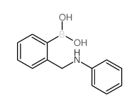 (2-((苯氨基)甲基)苯基)硼酸结构式