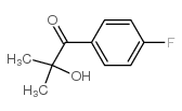 1-(对氟苯基)-2-羟基-2-甲基-1-丙酮结构式