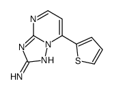 7-(2-噻吩基)[1,2,4]三唑并[1,5-a]嘧啶-2-胺结构式