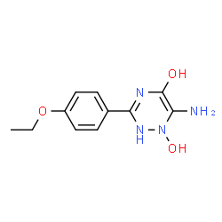 1,2,4-Triazin-5-ol,6-amino-3-(4-ethoxyphenyl)-1,2-dihydro-1-hydroxy-(9CI)结构式