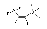 (E)-trimethyl(perfluoroprop-1-enyl)silane结构式