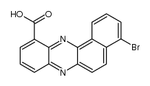 4-bromo-benzo[a]phenazine-11-carboxylic acid结构式