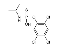 N-[hydroxy-(2,4,5-trichlorophenoxy)phosphinothioyl]propan-2-amine结构式